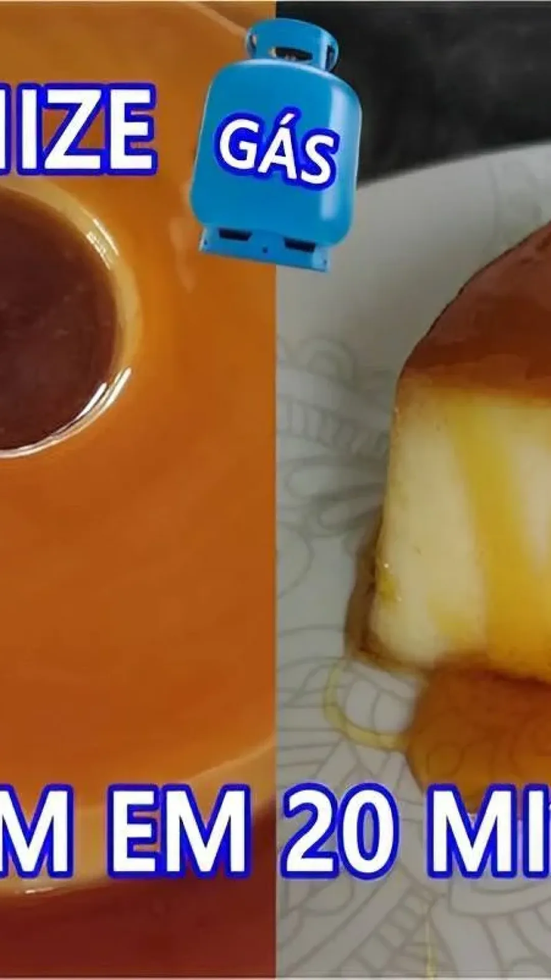 Pudim pronto em 20 minutos no banho-maria delicioso e econômico