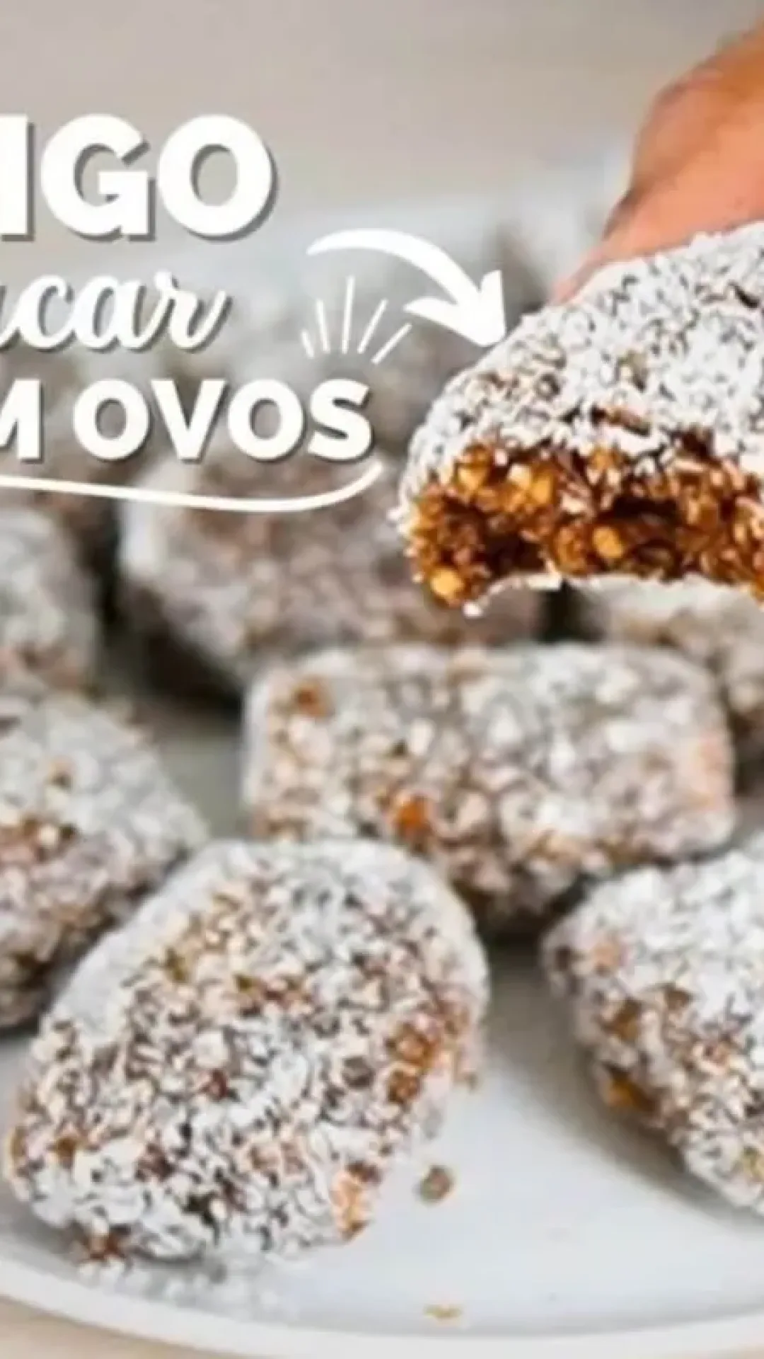 Receita de paçoca caseira sem açúcar e sem ovos para matar a vontade sem sair do regime