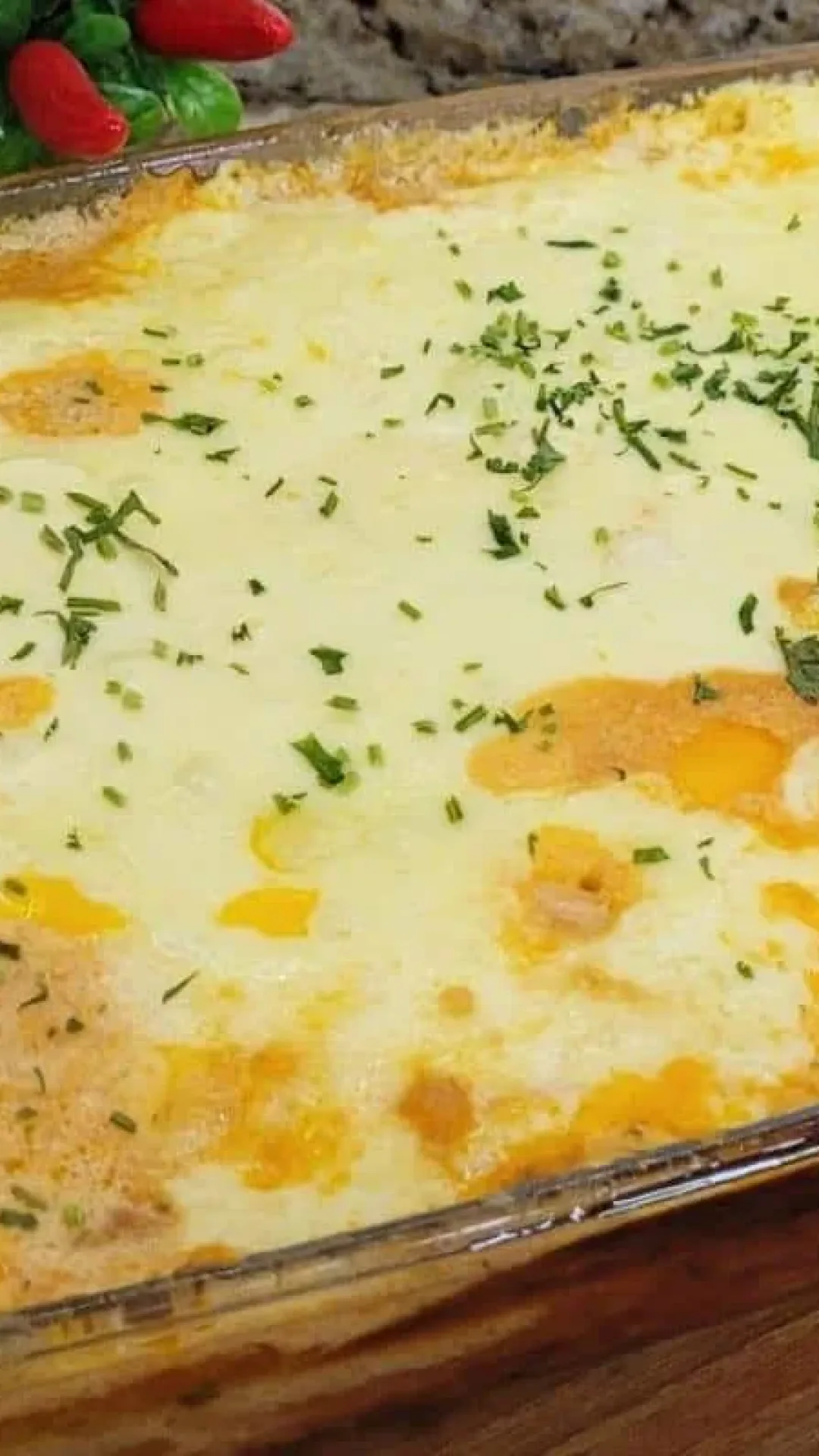 Receita para fazer filé de frango cremoso e gratinado no forno