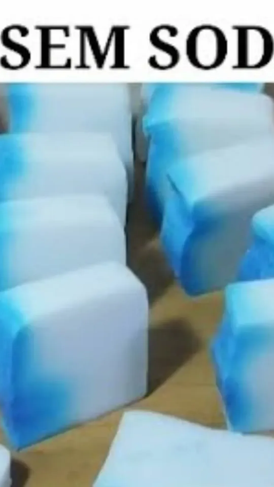 Sabão caseiro sem soda que fica super duro e rende várias barras