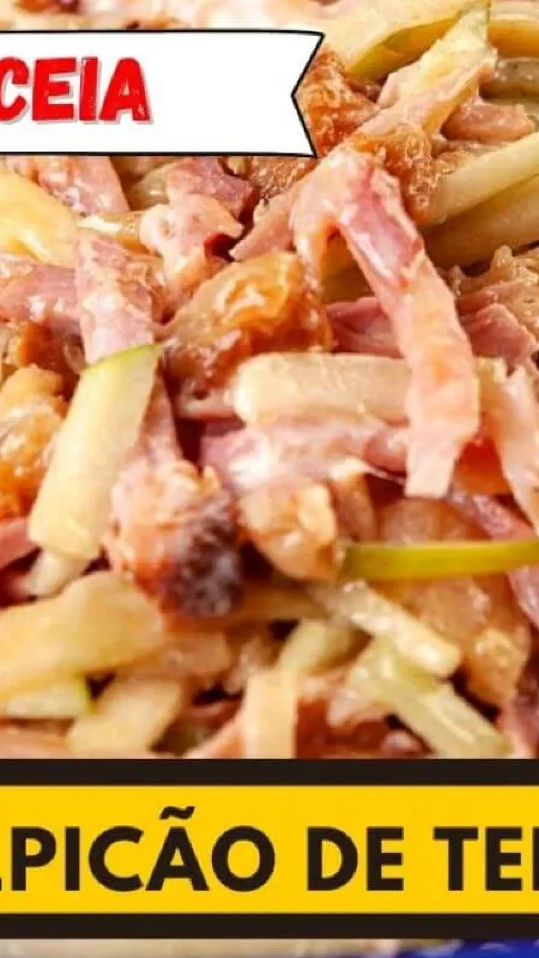 Surpreenda todo mundo preparando esse salpicão de tender na sua ceia de natal