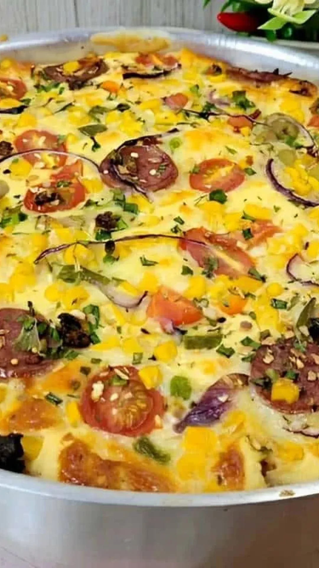 Torta caipira de fubá com linguiça calabresa uma receita de liquidificador fácil e perfeita para o lanche