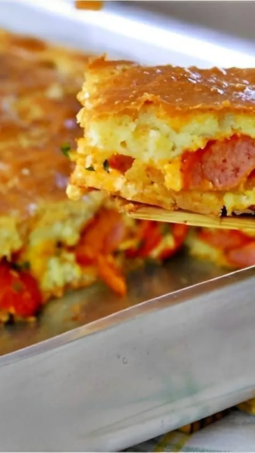 Torta de salsicha de liquidificador uma torta simples prática e barata para seu lanche