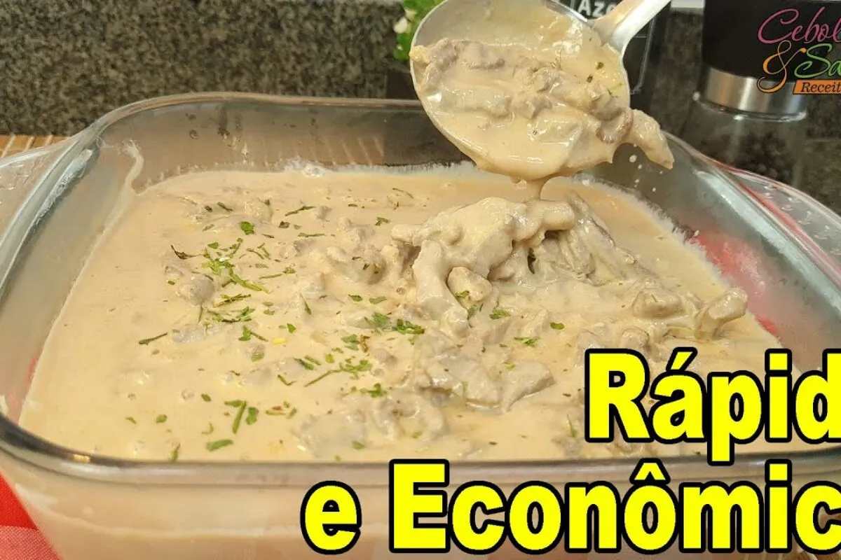 Strogonoff de carne econômico sem filé mignon: pronto em 30 minutos e fica delicioso