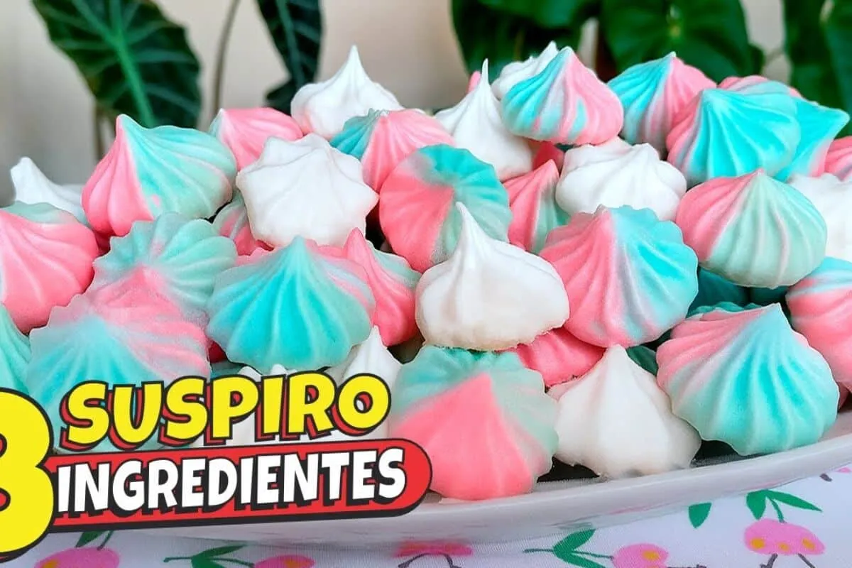 Suspiro caseiro com 3 ingredientes sequinho por fora e molinho por dentro, do jeito que todo mundo gosta