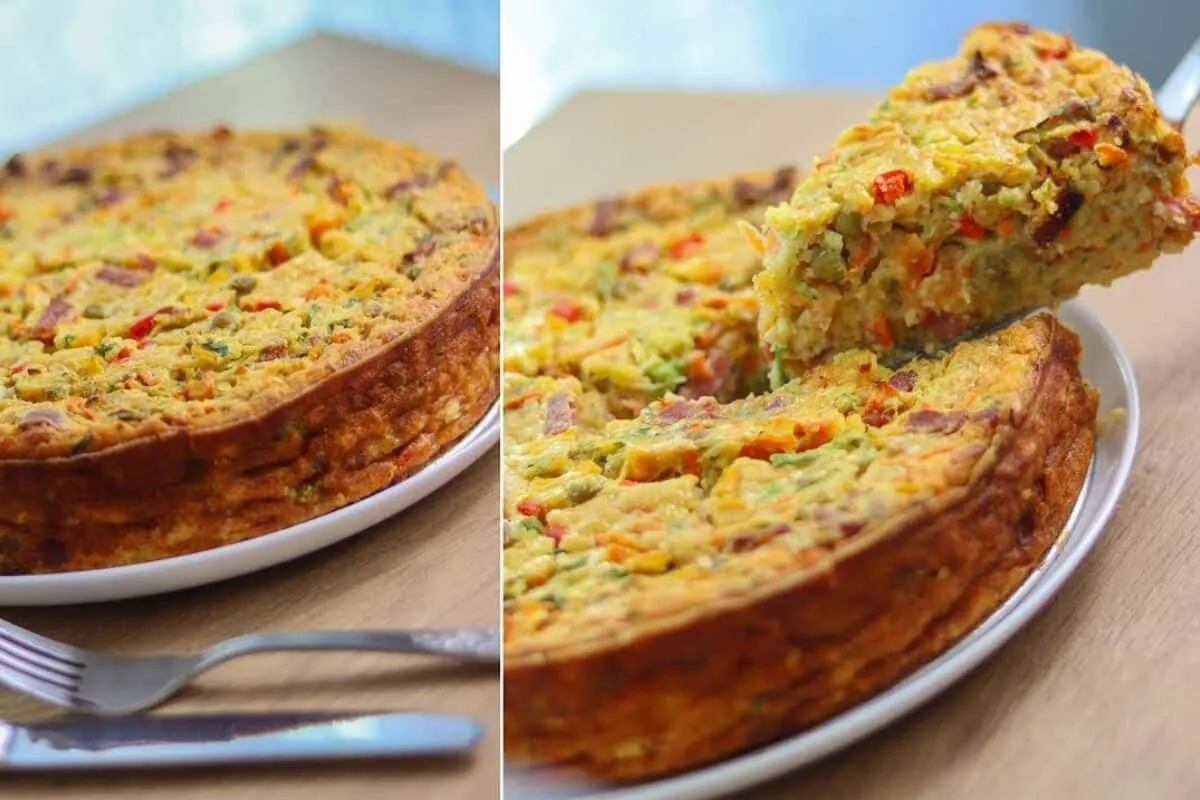 Torta cremosa de abobrinha super leve e saborosa para uma refeição saudável e rápida