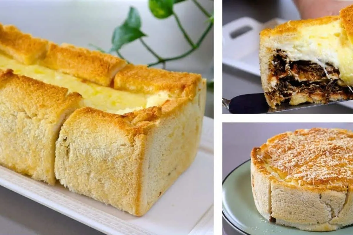 Torta cremosa de carne louca e pão de forma que você vai adorar na hora do lanche