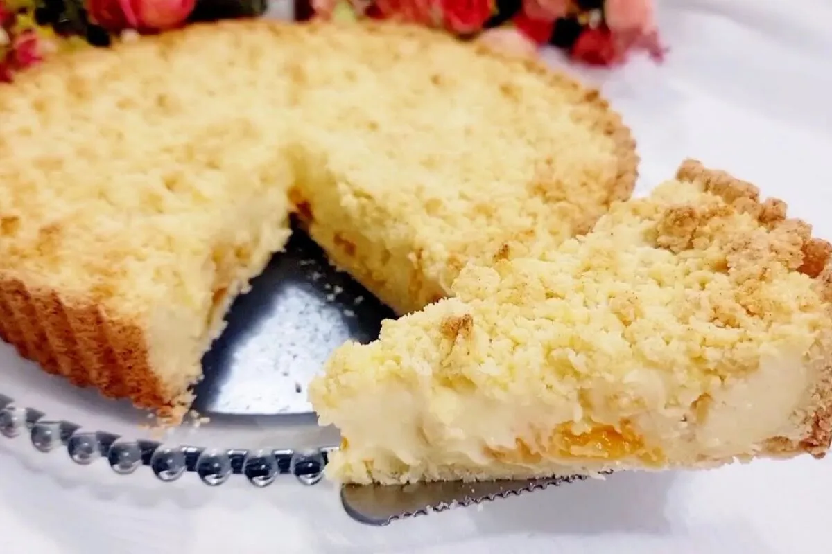 Torta cremosa de damasco: uma sobremesa diferente e irresistível que vai deixar todos com água na boca