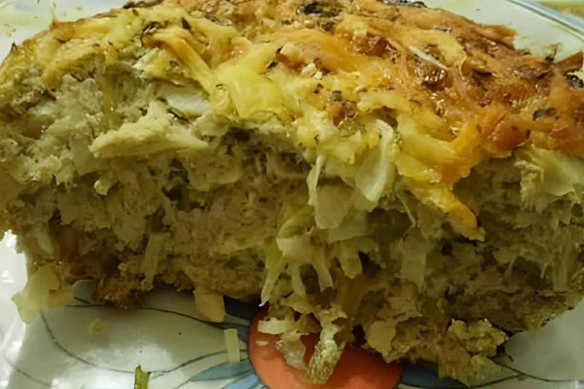 Torta cremosa de repolho com sardinha um prato leve e delicioso para os dias de verão