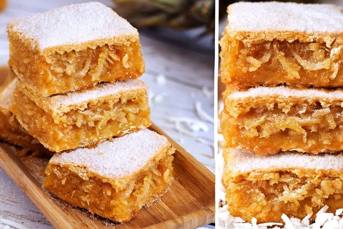 Torta de abacaxi com coco desse jeito você nunca comeu e vai se apaixonar quando experimentar