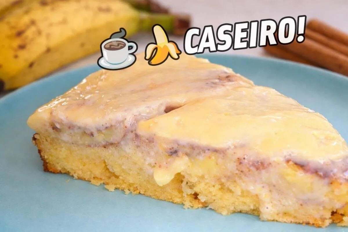 Torta de banana: aproveite as frutas maduras para fazer essa sobremesa cremosa que derrete na boca