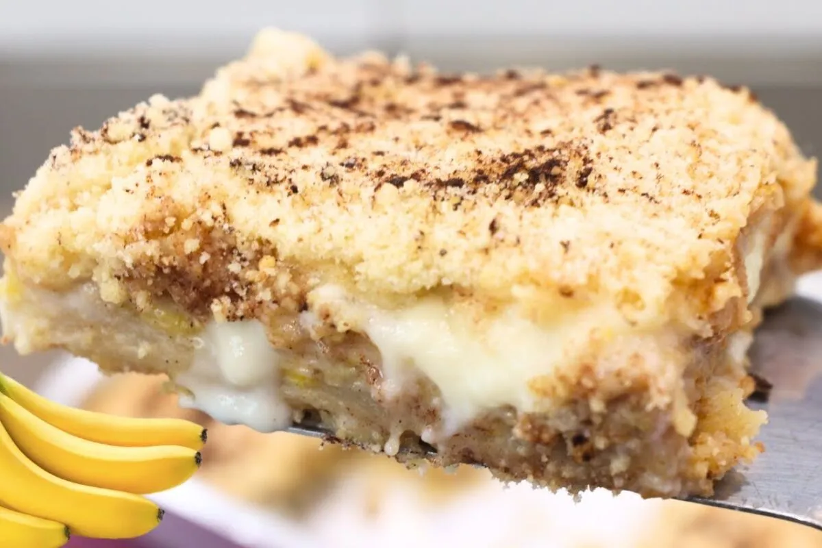 Torta de banana: uma torta que é sucesso garantido, cremosa, fácil e rápida da Isamara