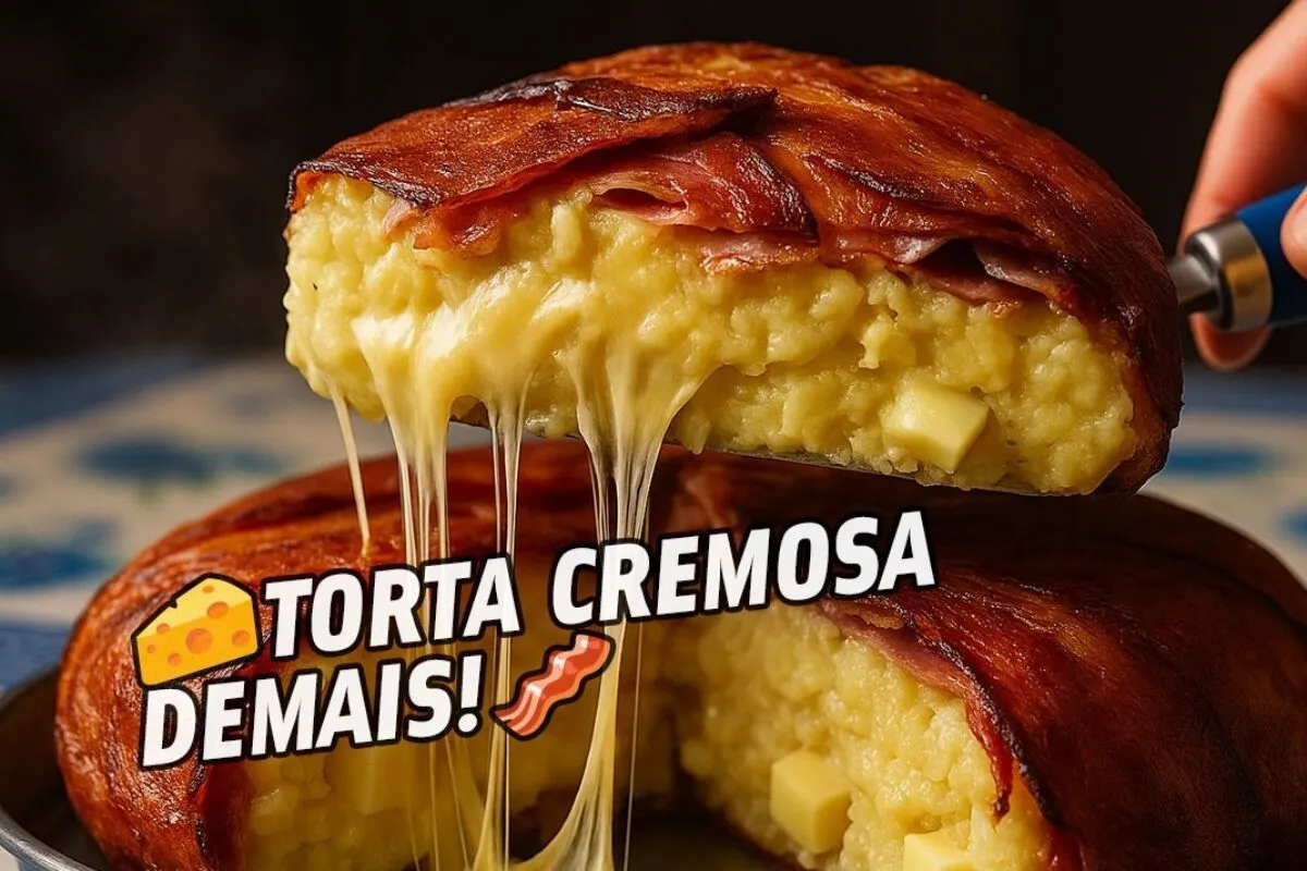 Torta de batata com queijo e bacon: irresistível e cremosa para a sua refeição em família