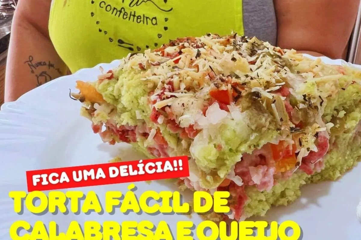 Torta de calabresa com queijo de liquidificador: lanche muito prático e saboroso que fica pronto rapidinho e todo mundo adora