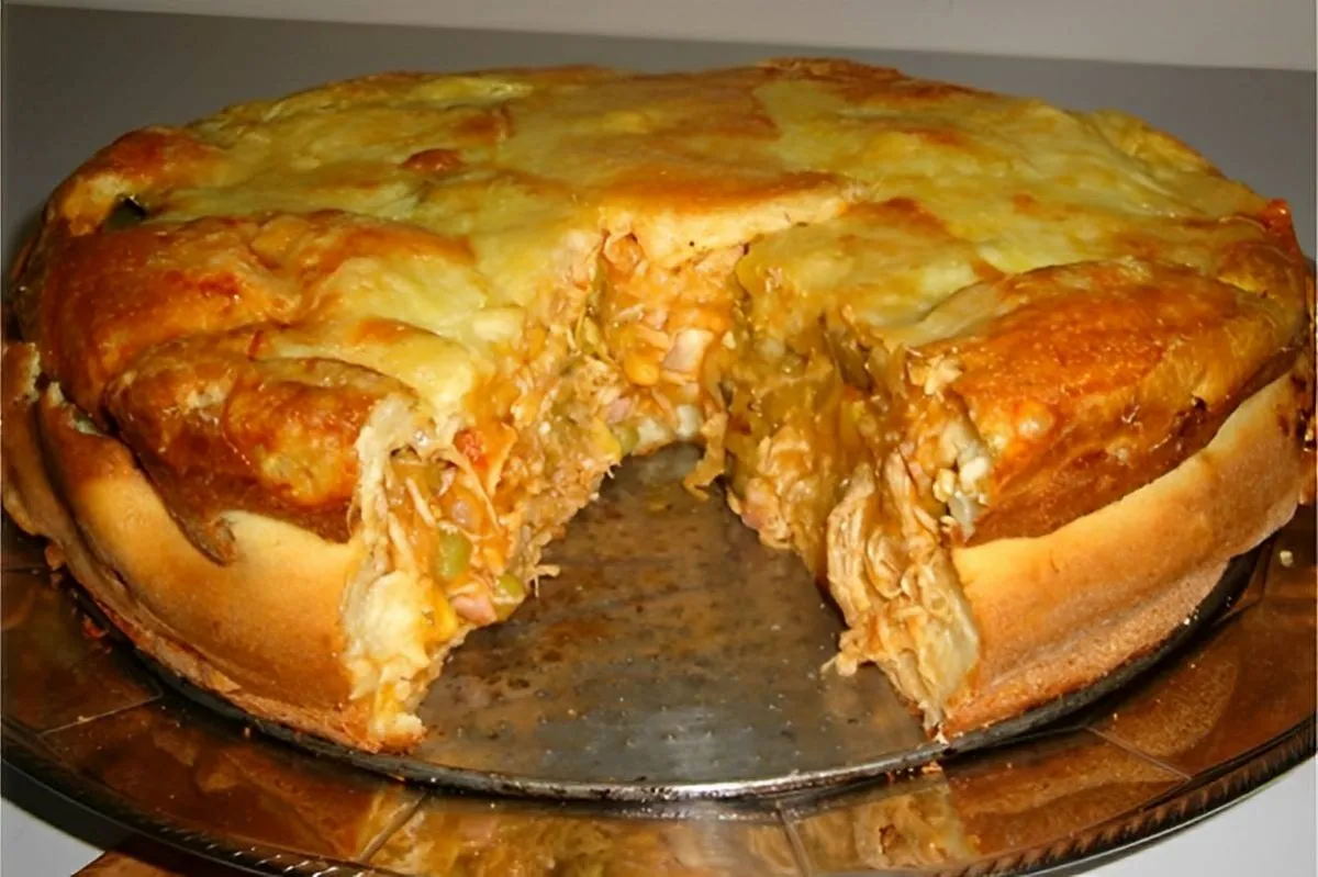 Torta de frango com mussarela uma receita simples e deliciosa para seu lanche ou jantar