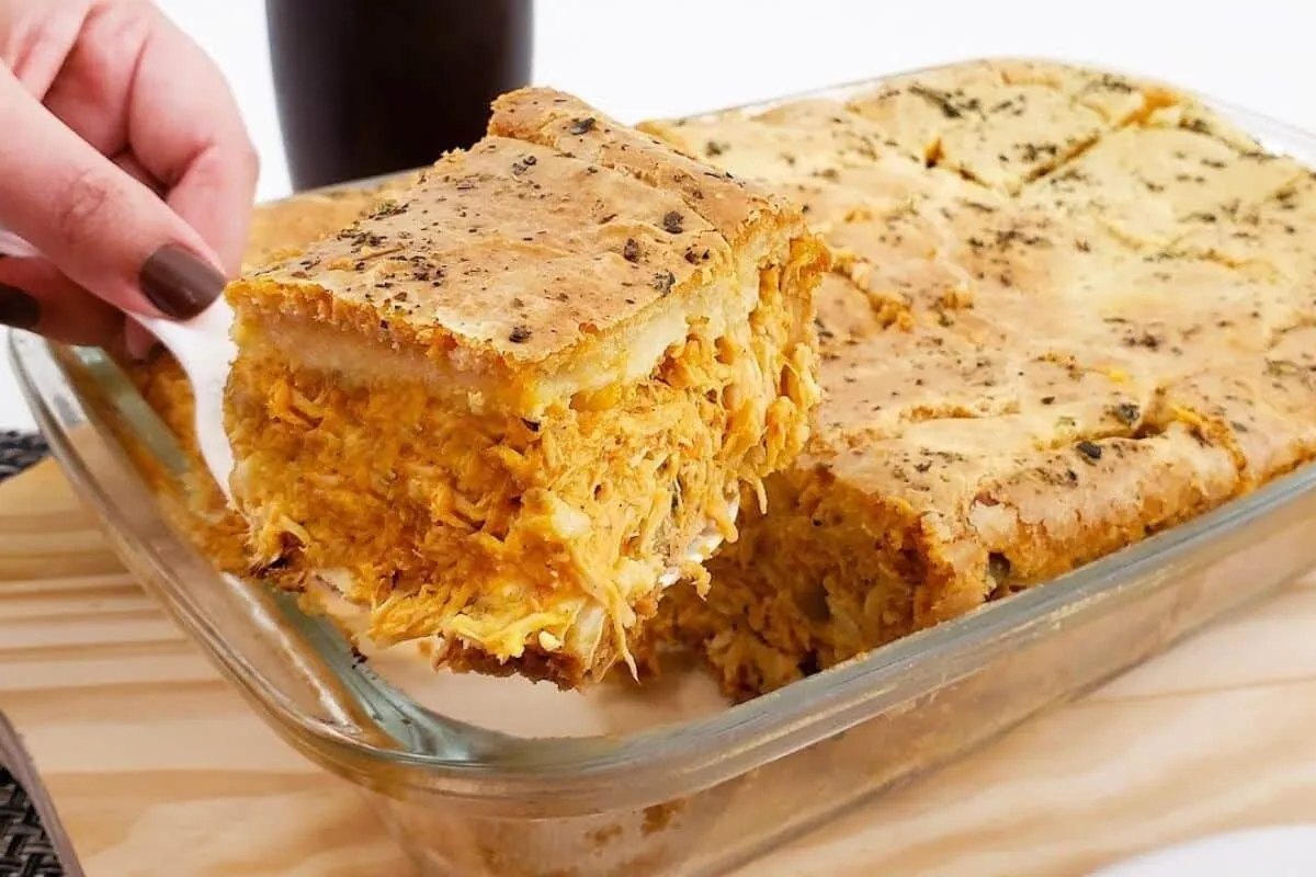Torta de frango saudável: uma opção leve, deliciosa e nutritiva, perfeita para o lanche