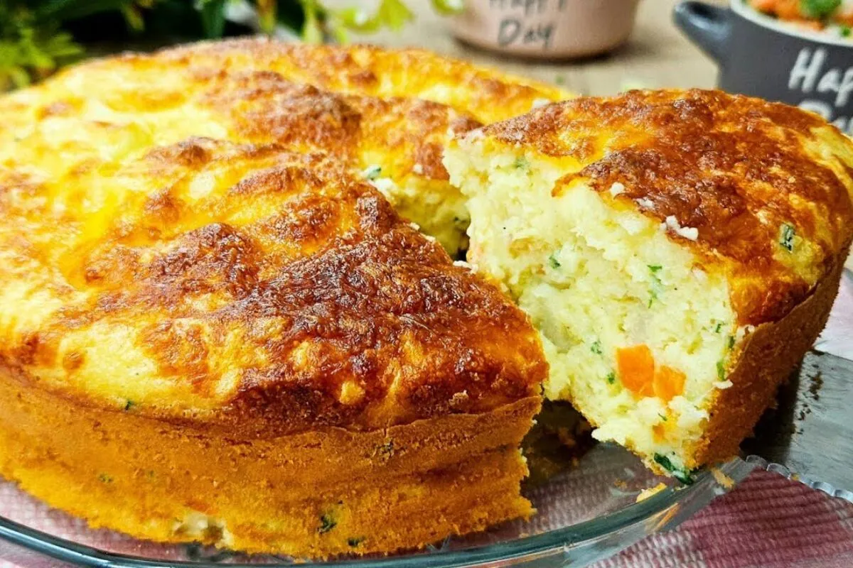 Torta de legumes com uma levinha e que vai agradar toda sua família