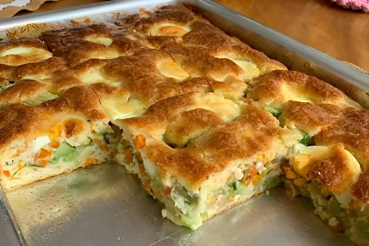 Torta de legumes de liquidificador de um jeito prático uma opção saudável para seu jantar