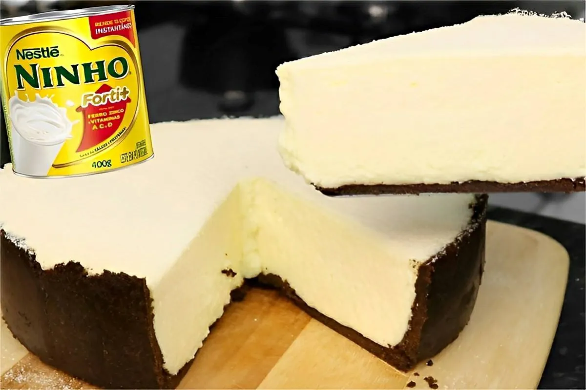 Torta de leite ninho para o natal usando poucos ingredientes e gastando pouco