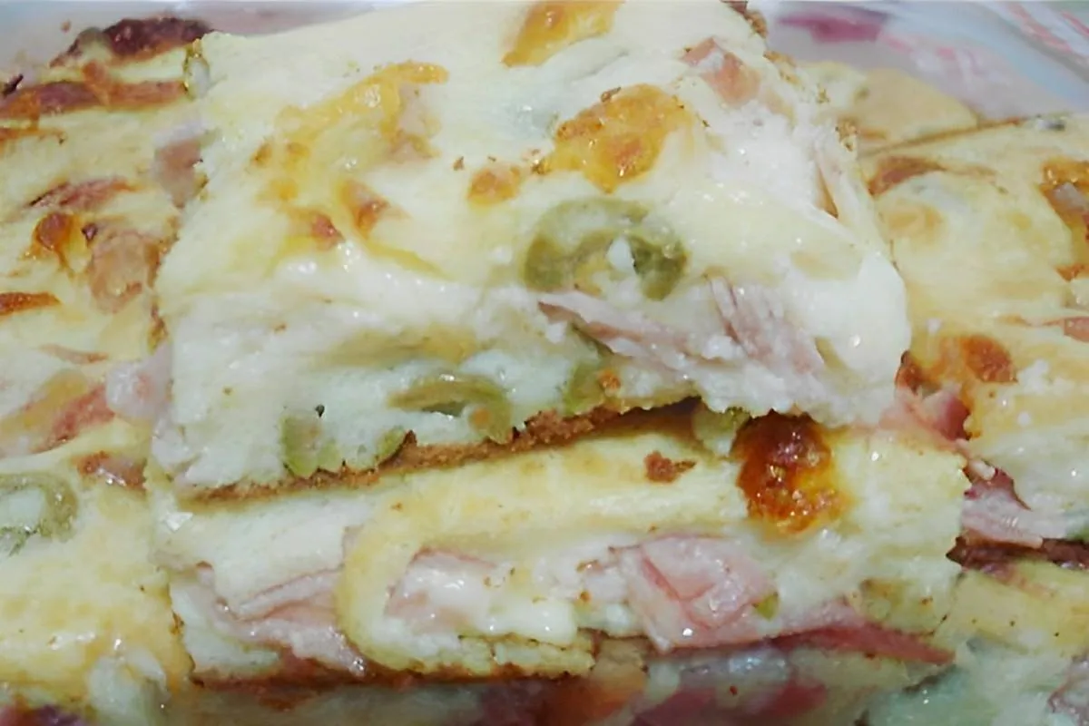 Torta de presunto e queijo de liquidificador fácil e prática aqui em casa faço toda semana