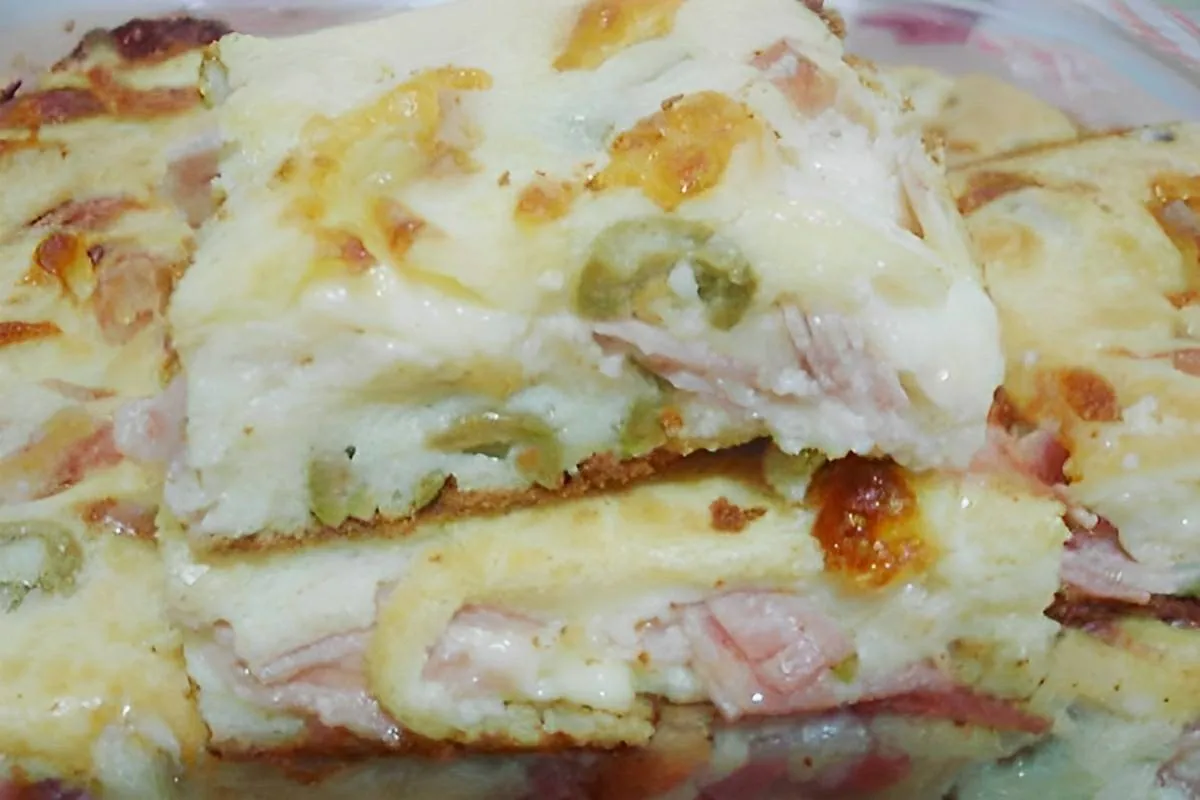 Torta de presunto e queijo toda feita no liquidificador bem simples e prática