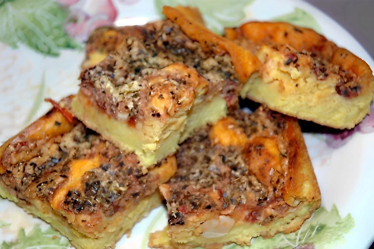Torta de sardinha tradicional igual minha avó fazia nos anos 80 uma delícia