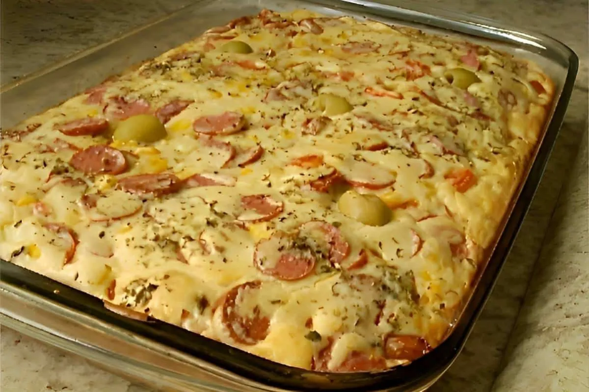 Torta italiana fácil uma torta de liquidificador com recheio de salsicha perfeita para o lanche