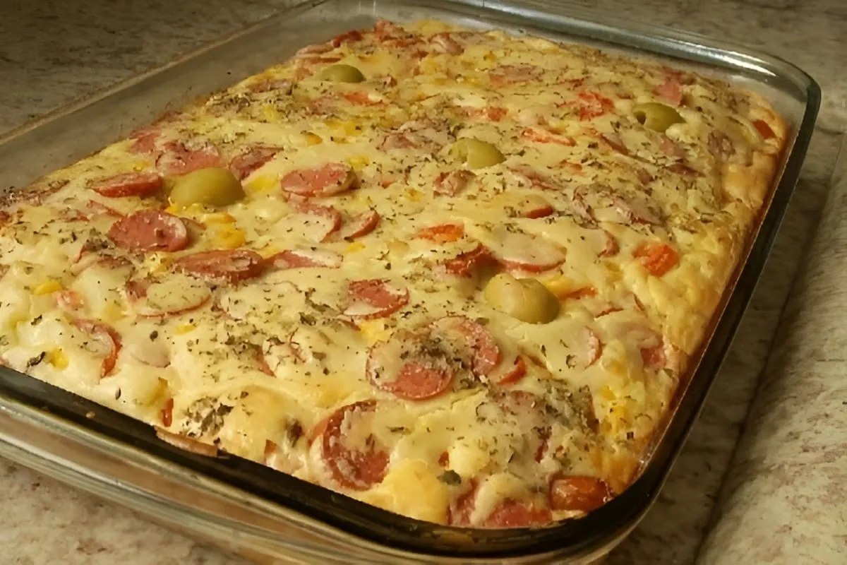 Torta italiana feita no liquidificador é só bater os ingredientes colocar na assadeira e levar ao forno