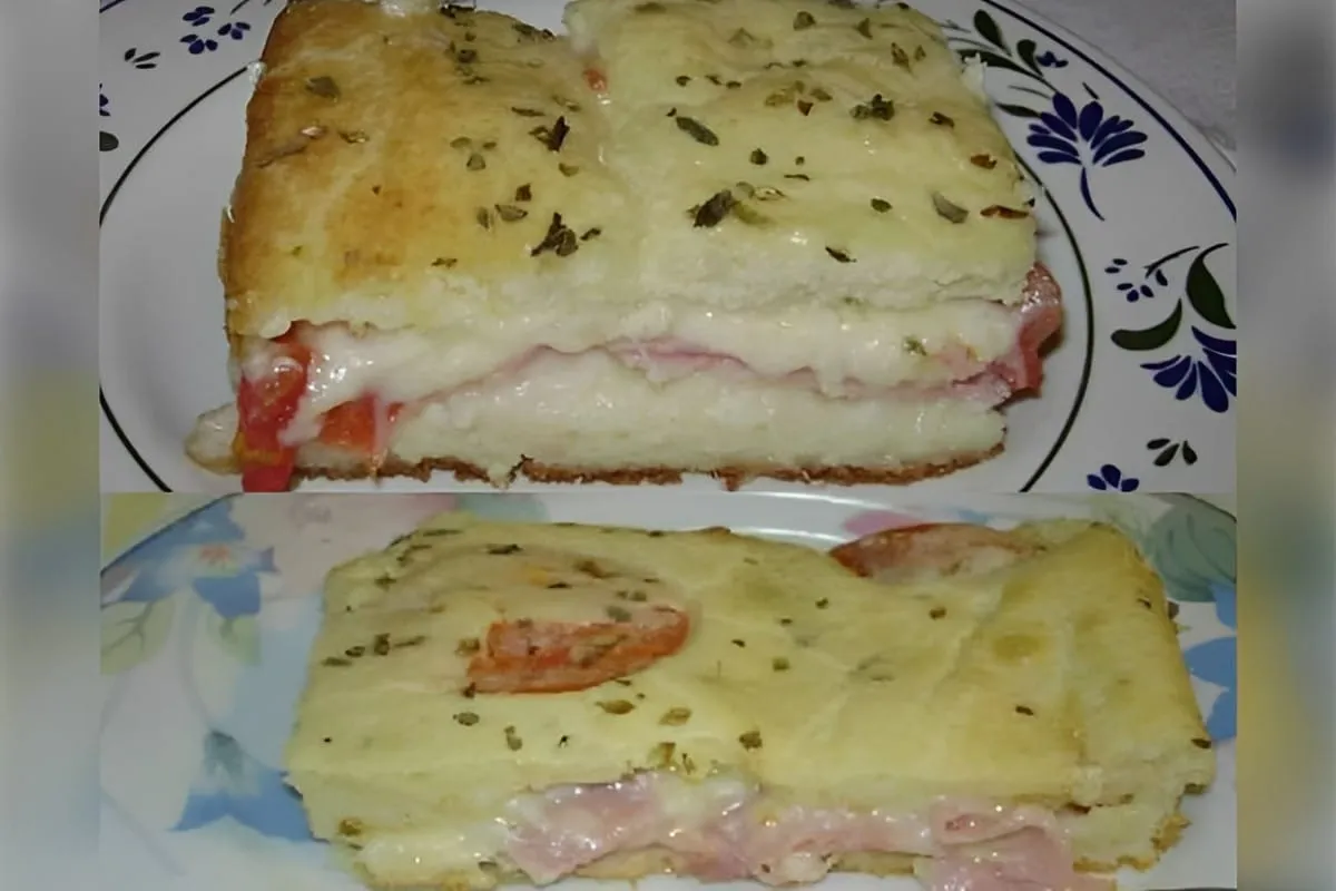 Torta napolitana com pão de forma é só montar e levar para o forno