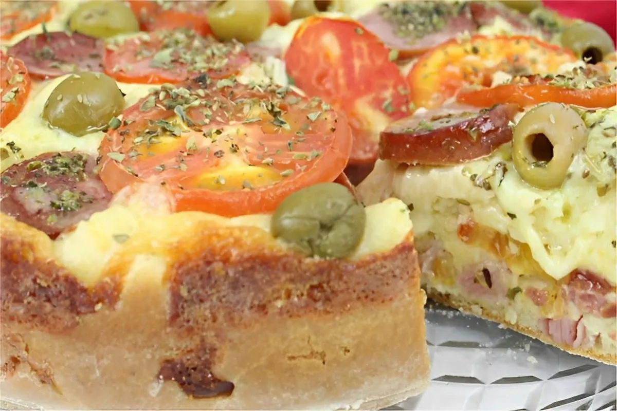 Torta pizza uma torta de liquidificador completa e deliciosa perfeita para o lanche ou jantar