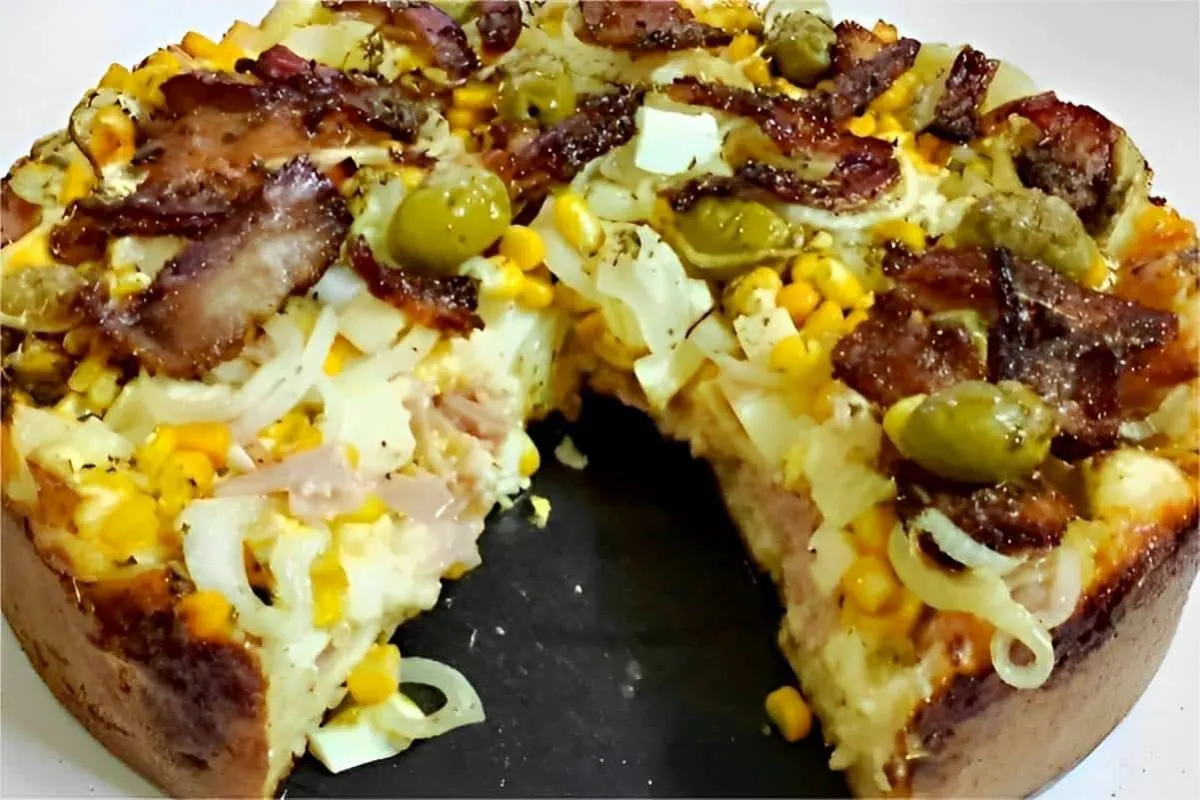 Torta portuguesa de liquidificador simples e prática perfeita para o seu lanche ou jantar