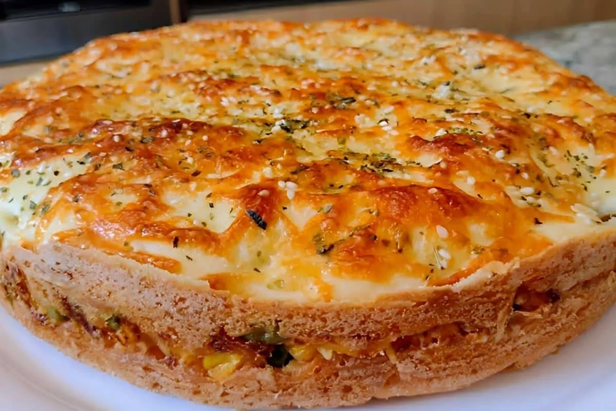 Torta salgada de frango sem farinha de trigo muito leve deliciosa e perfeita para o lanche