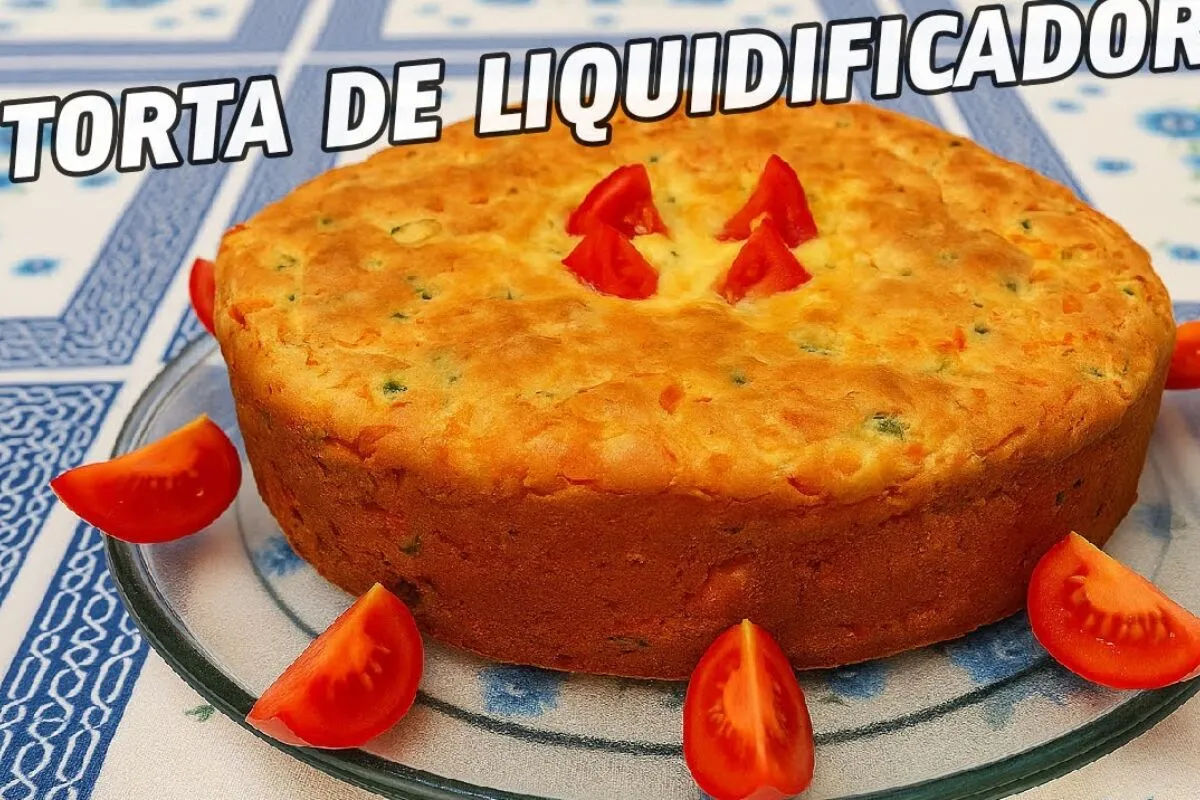 Torta salgada de legumes muito leve e saborosa: perfeita para substituir o pão na hora do café