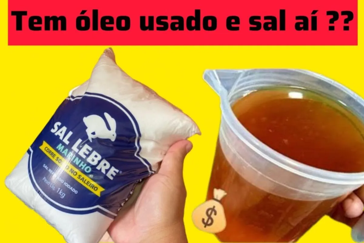 Veja como transformar óleo e sal em um sabão caseiro poderoso de um jeito bem fácil
