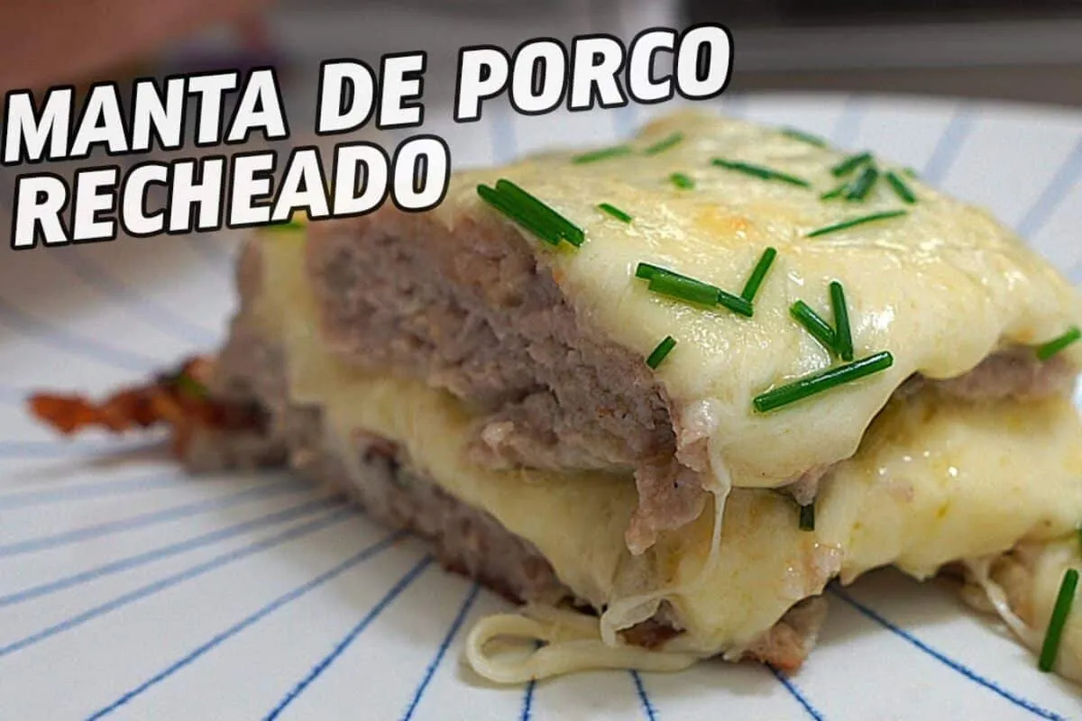 Você vai adorar essa novidade no seu almoço: manta de porco recheada fácil e maravilhosa